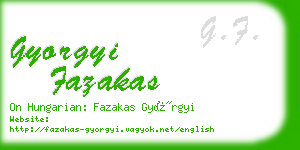 gyorgyi fazakas business card